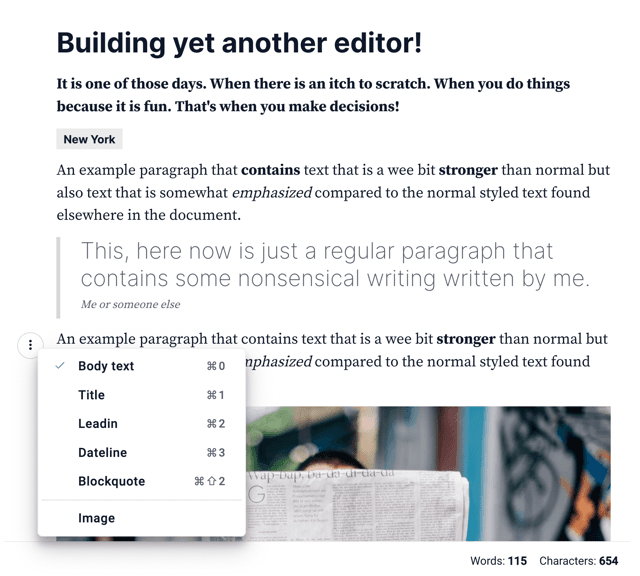 Mimer Editor light mode